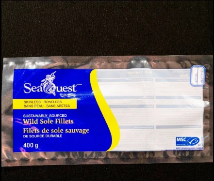 Fresh Seafood Nylon Vacuum Packaging Bag Food Grade Frozen 3 Side sealed Mylar Plastic PA Package Bag for Fish (4)